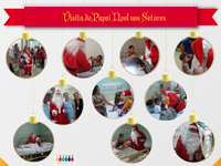 Visita Papai Noel | Hospital Santa Lucinda