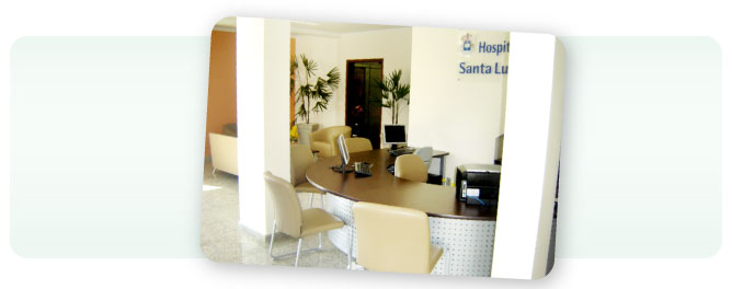 Imagens da recepção | Hospital Santa Lucinda