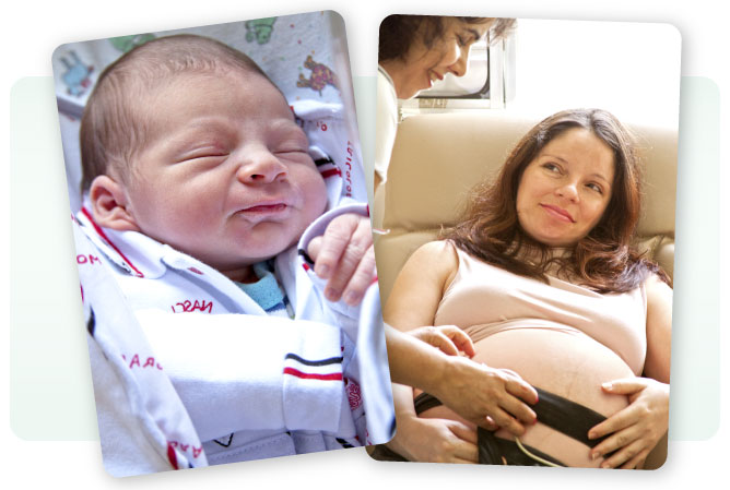 Apresentacao maternidade_foto bebe e gravida